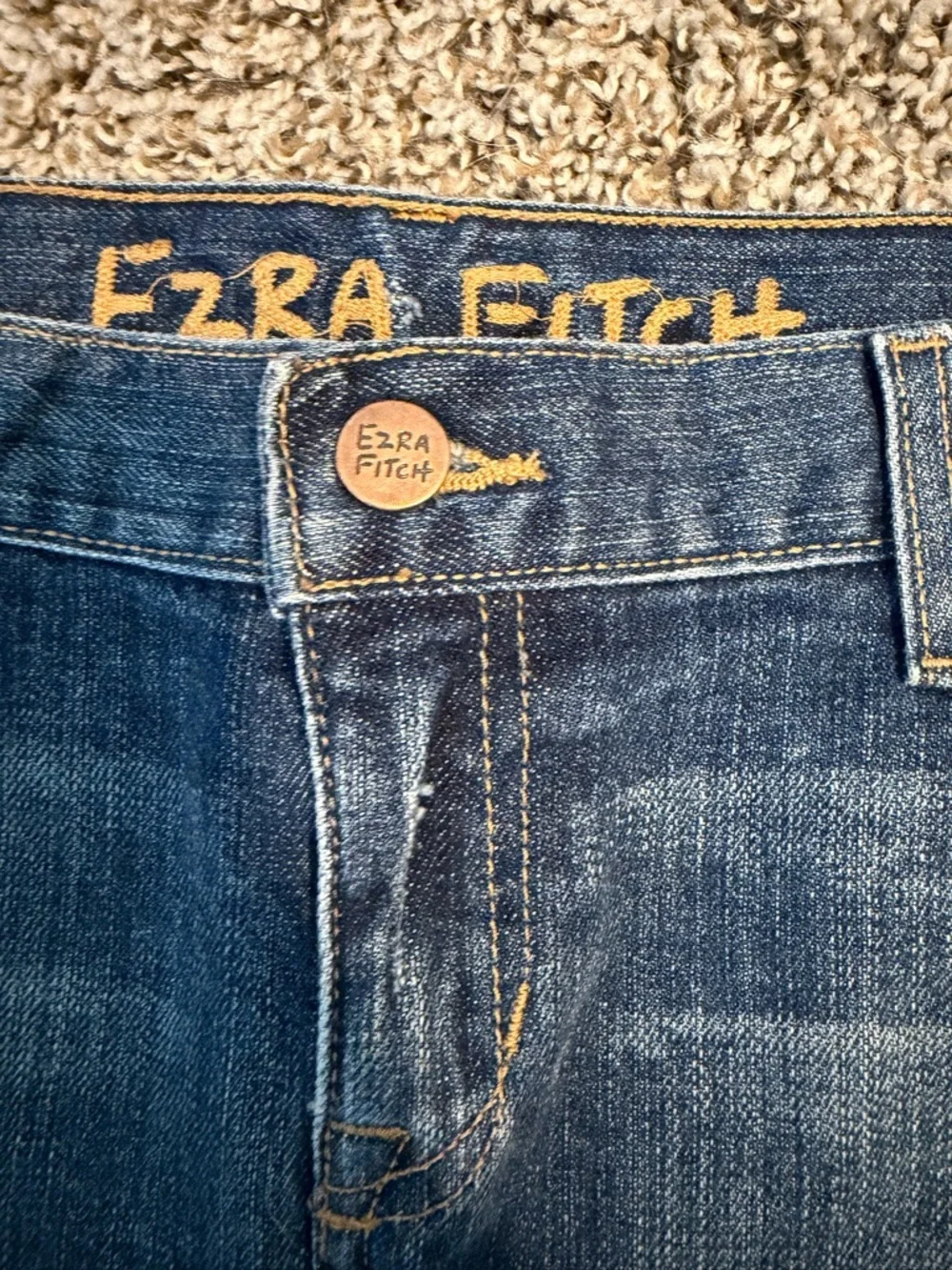 ⚡️Y2K Ezra Fitch - Abercrombie & Fitch Dark Blue Denim Mini Skirt - Picture 3 of 6